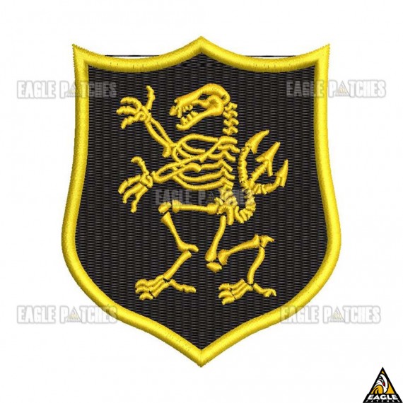 Patch Bordado NSWDG Navy SEAL Team 6 DEVGRU Lion Skeleton Gold Squadron