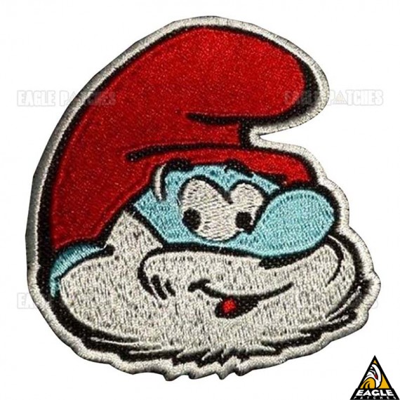 Patch Bordado Smurf