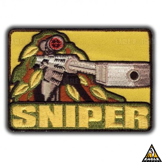 Patch Bordado Sniper Camouflaged