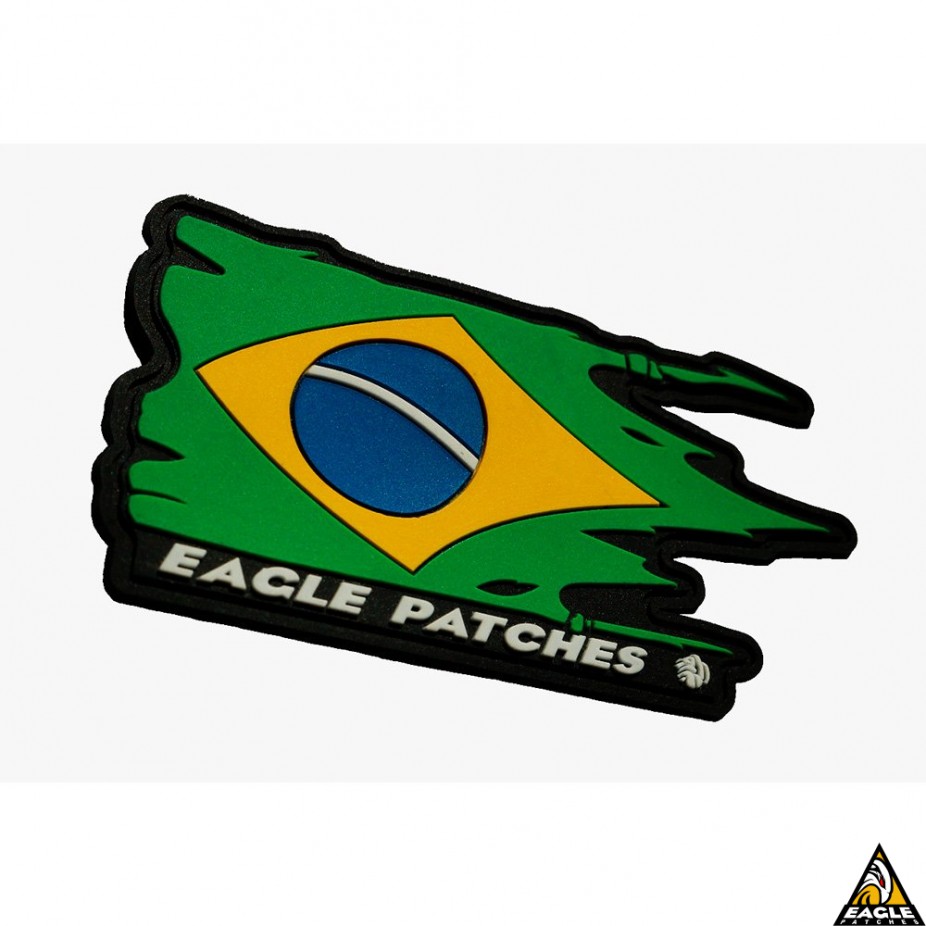 Patch Emborrachado Bandeira do Brasil Colorido