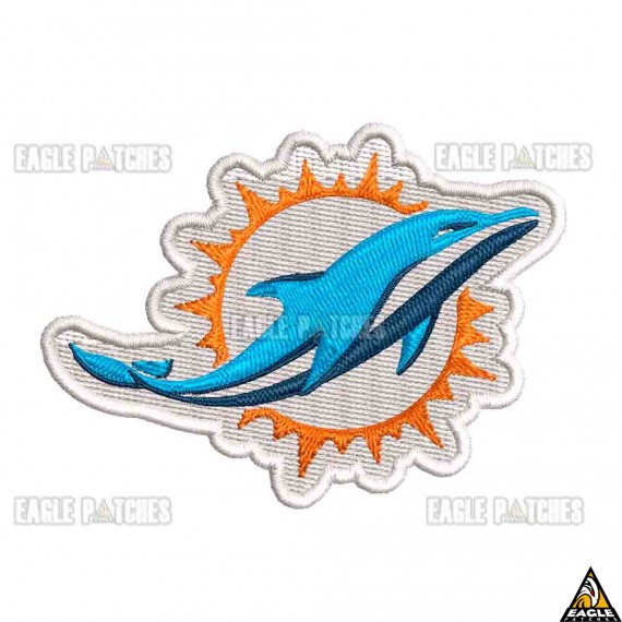 Patch Bordado NFL Miami Dolphins