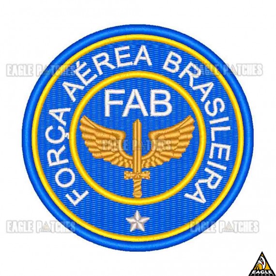 Patch Bordado Força Aérea Brasileira - FAB Brasão