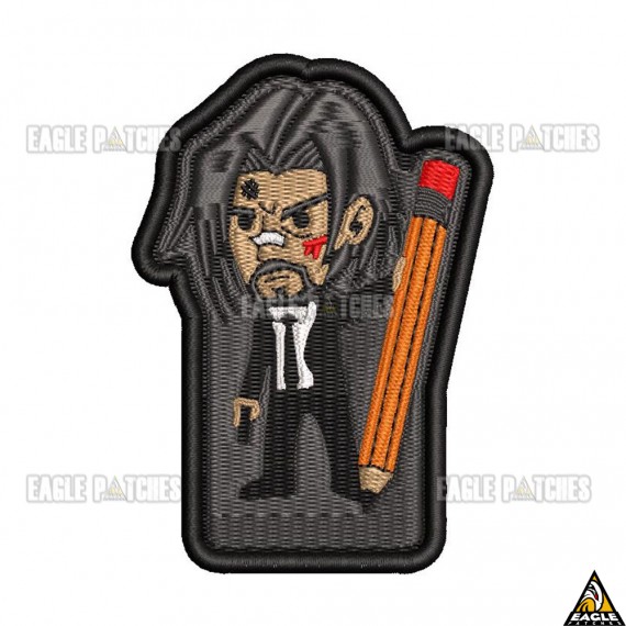 Patch Bordado  John Wick - Pencil Cartoon