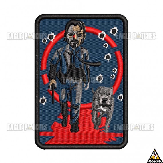 Patch Bordado  John Wick and Dog