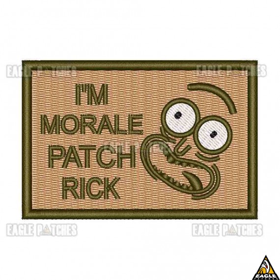 Patch Bordado Rick and Morty - I'M MORALE PATCH RICK