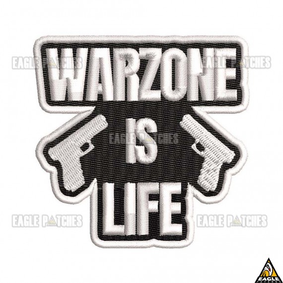 Patch Bordado Warzone Is Life